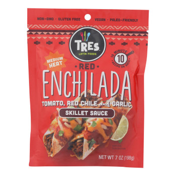 Tres Latin Foods - Sauce Red Enchlda Skillet - Case of 6 - 7 OZ Tres Latin Foods - Sauce Red Enchlda Skillet - Case of 6 - 7 OZ