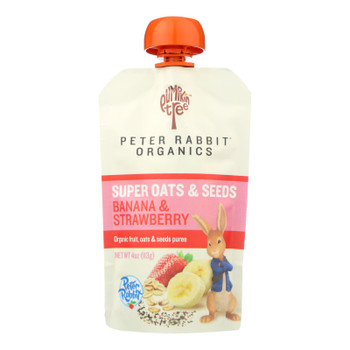 Peter Rabbit Organics - Oats&seeds Bana&straw - Case of 10 - 4 OZ Peter Rabbit Organics - Oats&seeds Bana&straw - Case of 10 - 4 OZ