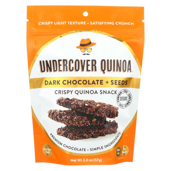 Undercover Quinoa Dark Chocolate And Seeds Quinoa Snack  - Case of 12 - 2 OZ
