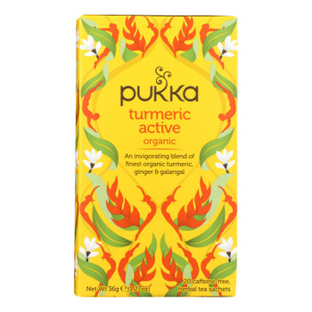 Pukka Herbal Teas - Tea Tumeric Active - Case of 6 - 20 BAG Pukka Herbal Teas - Tea Tumeric Active - Case of 6 - 20 BAG
