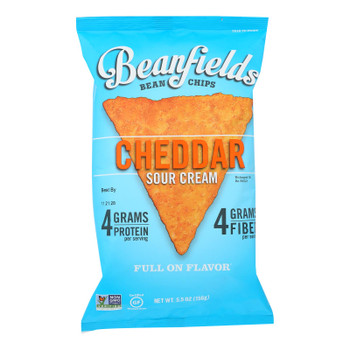 Beanfields - Bean Chip Chddr Sour Cream - Case of 6 - 5.5 OZ Beanfields - Bean Chip Chddr Sour Cream - Case of 6 - 5.5 OZ