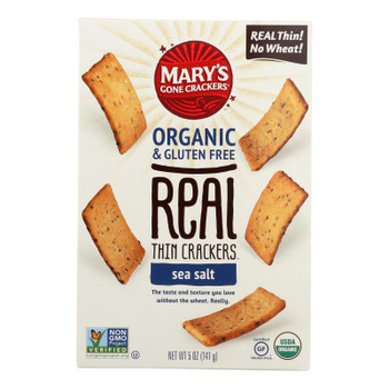 Mary's Gone Crackers Real Thin Crackers - Case of 6 - 5 OZ Mary's Gone Crackers Real Thin Crackers - Case of 6 - 5 OZ