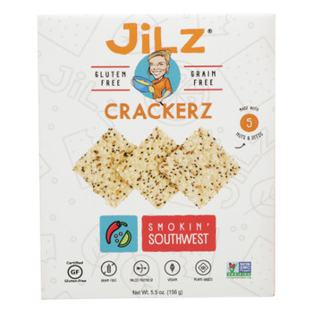 Jilz Gluten Free - Crackerz Smokin Sthwest - Case of 6 - 5.5 OZ