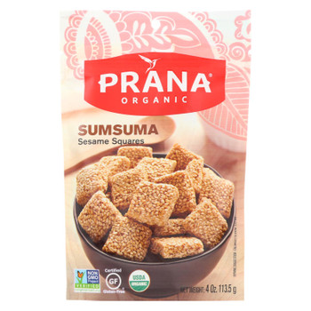 Prana Organic Sumsuma Sesame Squares  - Case of 8 - 4 OZ