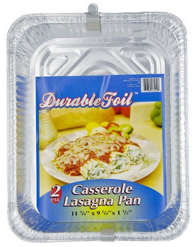 Durable Foil - Alum Pan Casserole Lasagn - Case of 12 - 2 CT