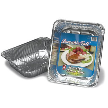 Durable Foil - Alum Pan Roaster Baker - Case of 12 - 2 CT