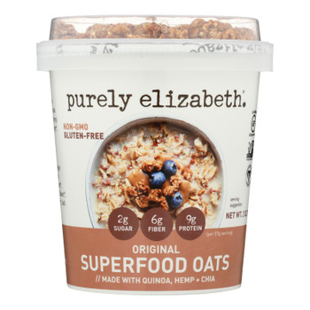 Purely Elizabeth. Original Superfood Oats  - Case of 12 - 2 OZ Purely Elizabeth. Original Superfood Oats  - Case of 12 - 2 OZ