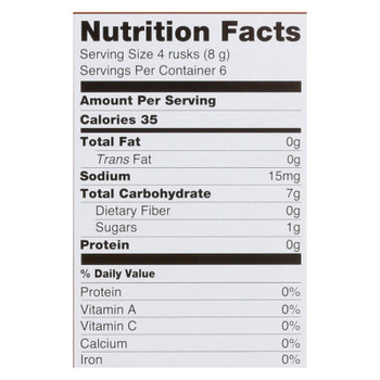 Baby Mum Mum Organic Baby Teeth Rice Rusk Organic Rick Snack With Sweet Potato And Carrot Flavor  - Case of 6 - 1.76 OZ