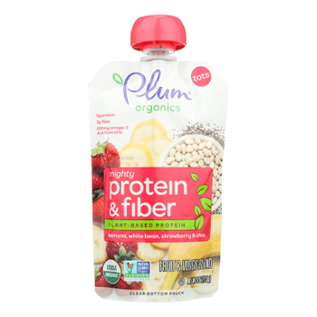 Plum Organics Plum Tots Tots Snacks Plum Banana Bean Straw - Case of 6 - 4 OZ Plum Organics Plum Tots Tots Snacks Plum Banana Bean Straw - Case of 6 - 4 OZ