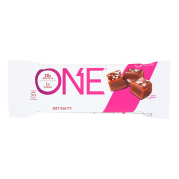 One Brands Salted Caramel Flavored Protein Bar Salted Caramel - Case of 12 - 60 GRM One Brands Salted Caramel Flavored Protein Bar Salted Caramel - Case of 12 - 60 GRM