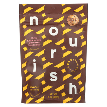 Nourish Snacks - Gran Bites Chocolate Banana - Case of 6 - 4 OZ