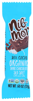 Nibmor - Chocolate Daily Dose Sea Salt - Case of 45 - .6 OZ Nibmor - Chocolate Daily Dose Sea Salt - Case of 45 - .6 OZ
