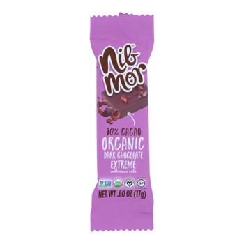 Nibmor - Display Dark Chocolate 80% Xtrm - Case of 45 - .60 OZ Nibmor - Display Dark Chocolate 80% Xtrm - Case of 45 - .60 OZ