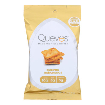 Quevos - Egg Wht Chip Keto Rancher - Case of 12 - 1.1 OZ Quevos - Egg Wht Chip Keto Rancher - Case of 12 - 1.1 OZ