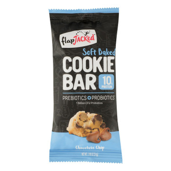 Flapjacked - Bar Chocolate Chip Cookie - Case of 12 - 1.9 OZ