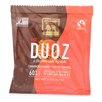 Endangered Species Chocolate - Dark Chocolate Douz Cinnamon Coffee - Case of 12 - 1.6 OZ Endangered Species Chocolate - Dark Chocolate Douz Cinnamon Coffee - Case of 12 - 1.6 OZ