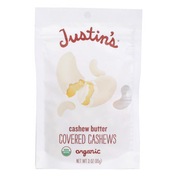 Justin's Nut Butter - Cashew Butter Cvrd Cshw - Case of 6 - 3 OZ Justin's Nut Butter - Cashew Butter Cvrd Cshw - Case of 6 - 3 OZ