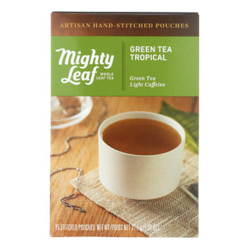 Mighty Leaf Tea - Tea Green Tropical Stched - Case of 6 - 15 BAG