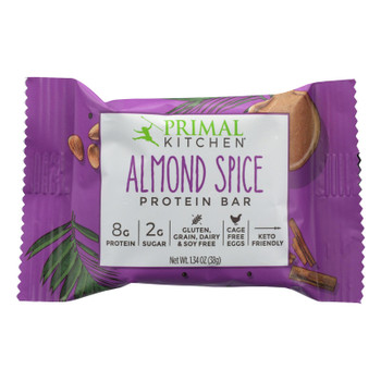 Primal Kitchen Almond Spice Protein Bar - Case of 12 - 1.34 OZ Primal Kitchen Almond Spice Protein Bar - Case of 12 - 1.34 OZ