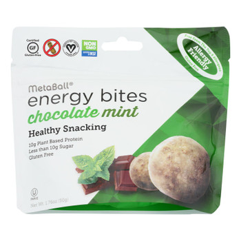 Meta Ball - Snack Bite Size Chocolate Mint - Case of 10 - 1.76 OZ