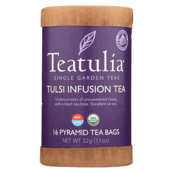 Teatulia - Tea Organic Tulsi Infusion Cn - Case of 6 - 16 BAG