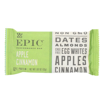 Epic - Bar Performance Apple Cinnamon - Case of 9 - 1.87 OZ