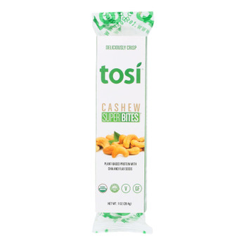 Tosi - Super Bites Cashew - Case of 12 - 1 OZ Tosi - Super Bites Cashew - Case of 12 - 1 OZ