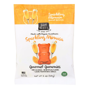 Project 7 Sparkling Mimosa Gourmet Gummies  - Case of 8 - 2 OZ