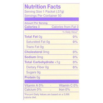 Nunaturals Nustevia Nocarbs Blend Sweetener  - Case of 6 - 50 CT