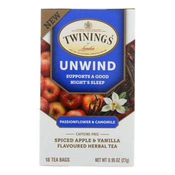 Twinings Tea - Tea Unwind Pasnflwr Camom - Case of 6 - 18 CT