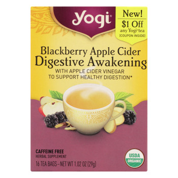 Yogi - Tea Blkbry Apple Digest - Case of 6 - 16 BAG