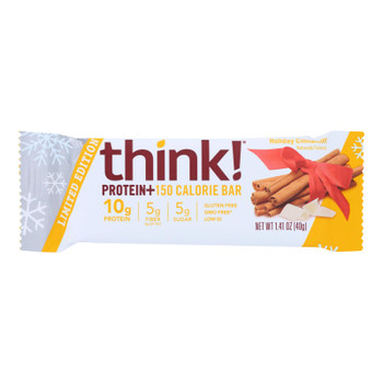 Think! Thin - Thin Bar Holiday Cinnamon - Case of 10 - 1.41 OZ