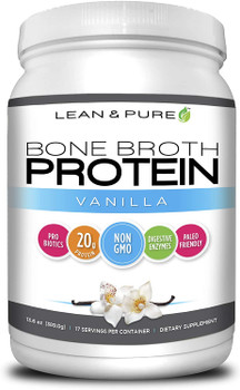 Lean & Pure - Bone Broth Prot Vanilla - 1 Each - 13.6 OZ Lean & Pure - Bone Broth Prot Vanilla - 1 Each - 13.6 OZ