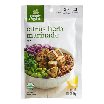 Simply Organic - Marinade Cirtus Herb - Case of 12 - 1.00 OZ Simply Organic - Marinade Cirtus Herb - Case of 12 - 1.00 OZ