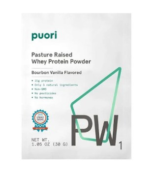Puori - Whey Protein Powder - PW1 Bourbon Vanilla - Case of 12 - 12.7 oz Puori - Whey Protein Powder - PW1 Bourbon Vanilla - Case of 12 - 12.7 oz