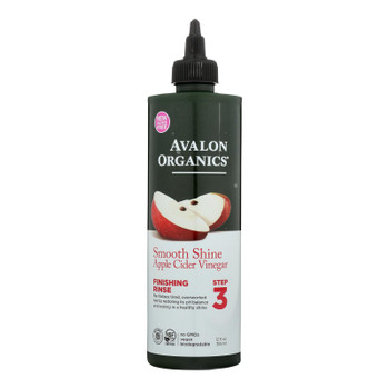 Avalon Organic - Smooth Shine Apple Cdr Vinegar - 1 Each - 12 OZ Avalon Organic - Smooth Shine Apple Cdr Vinegar - 1 Each - 12 OZ