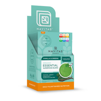 Navitas Organics - Essntl Blend Vanilla Grns - Case of 10 - .84 OZ Navitas Organics - Essntl Blend Vanilla Grns - Case of 10 - .84 OZ