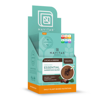Navitas Organics - Essntl Blend Caco Grns - Case of 10 - .91 OZ Navitas Organics - Essntl Blend Caco Grns - Case of 10 - .91 OZ