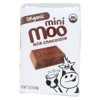 Mini Moo Organic Milk Chocolate Bar - Case of 14 - .07 OZ Mini Moo Organic Milk Chocolate Bar - Case of 14 - .07 OZ
