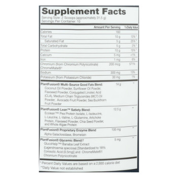 Plantfusion - Protein Powder 1:1 Fats Chocolate - 1 Each - 11.11 OZ Plantfusion - Protein Powder 1:1 Fats Chocolate - 1 Each - 11.11 OZ