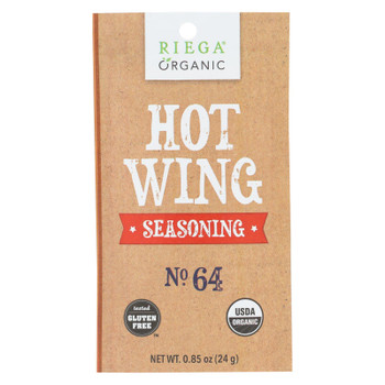 Riega Foods - Seasoning Hot Wing - Case of 8 - 0.85 OZ Riega Foods - Seasoning Hot Wing - Case of 8 - 0.85 OZ