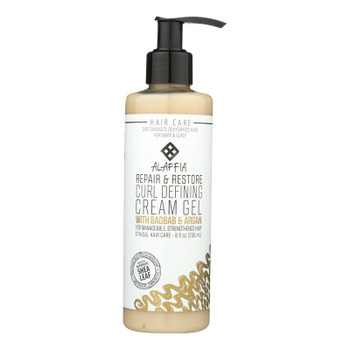 Alaffia - Repair & Restore Curl Defining Cream Gel with Baobab & Argan - 1 Each - 8 OZ Alaffia - Repair & Restore Curl Defining Cream Gel with Baobab & Argan - 1 Each - 8 OZ