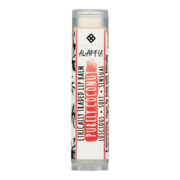 Alaffia Purely Coconut Lip Balm  - Case of 24 - .15 OZ Alaffia Purely Coconut Lip Balm  - Case of 24 - .15 OZ