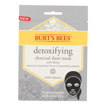 Burts Bees - Face Sheet Dtoxyfyng Mask - Case of 6 - .33 OZ