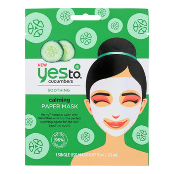 Yes To - Mask Cucumber Paper - Case of 6 - .67 FZ