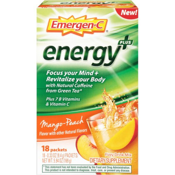 Emergen-c - Energy+ Mango Peach - 1 Each - 18 PKT Emergen-c - Energy+ Mango Peach - 1 Each - 18 PKT