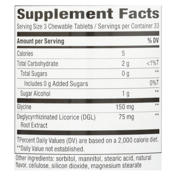 Enzymatic Therapy Dgl Soothing Digestive Relief Dietary Supplement  - 1 Each - 100 TAB Enzymatic Therapy Dgl Soothing Digestive Relief Dietary Supplement  - 1 Each - 100 TAB