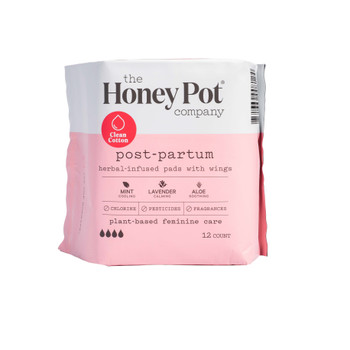 The Honey Pot - Herbal Pads Postpartum - 12 CT