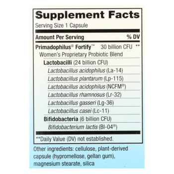 Nature's Way - Fortify Probiotic Women 30b - 1 Each - 30 VCAP Nature's Way - Fortify Probiotic Women 30b - 1 Each - 30 VCAP