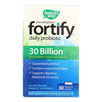 Nature's Way 30 Billion Probiotic Supplement  - 1 Each - 30 VCAP Nature's Way 30 Billion Probiotic Supplement  - 1 Each - 30 VCAP